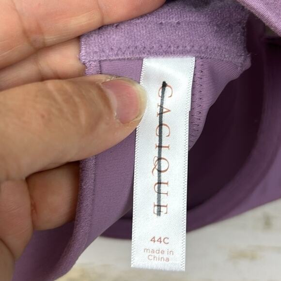 Cacique Women’s Plus 44C Purple Lightly Lined Balconette Bra NEW - Picture 5 of 7